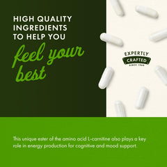 Swanson Acetyl-L-Carnitine veggie capsules ready for daily supplement routine