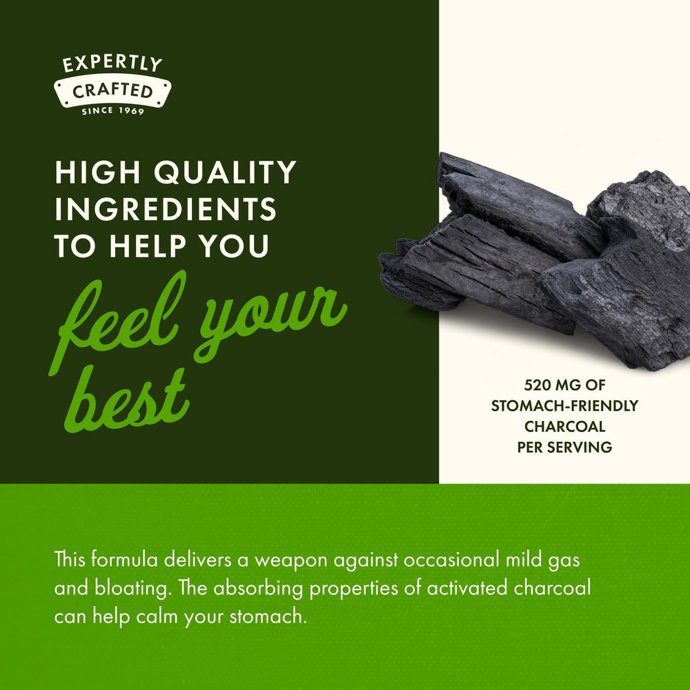 Swanson Activated Charcoal bloating relief scene in real life
