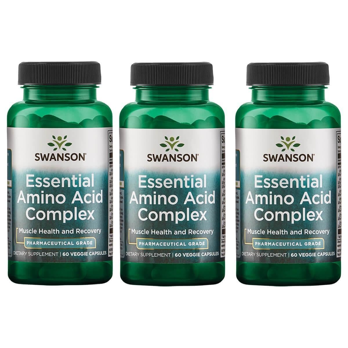 Swanson Ajipure 9 essential amino acids capsules for muscle support and recovery