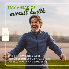 Swanson Amla capsules on a bottle; convenient daily energy support.