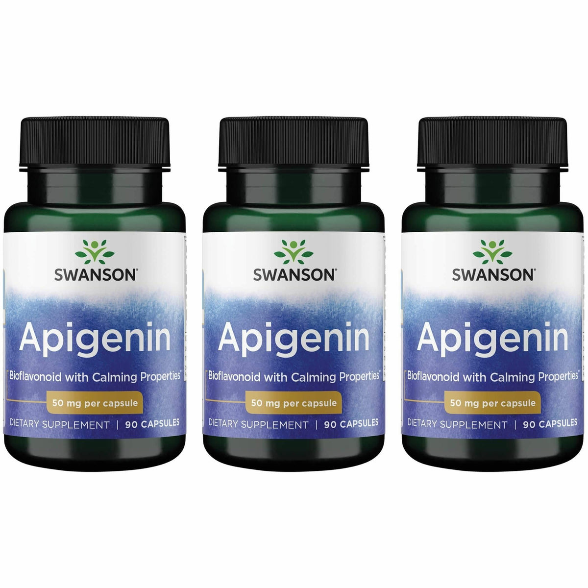Swanson Apigenin bottle—sleep support and calm after a long day.