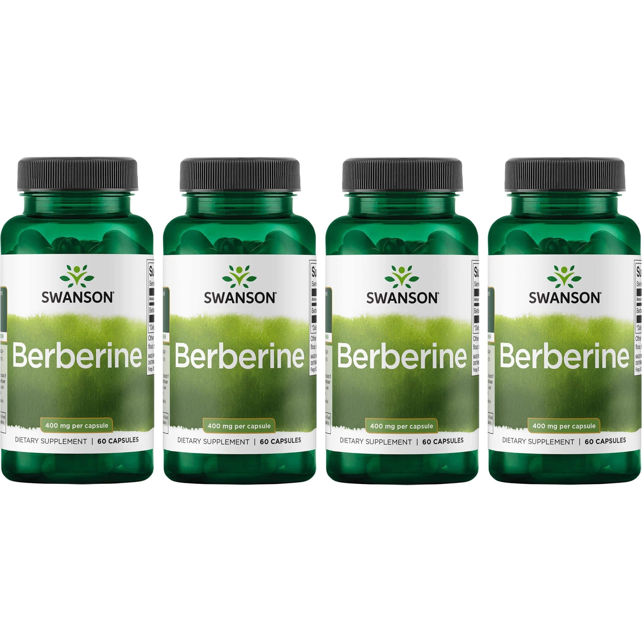 Swanson Berberine HCl capsules for daily metabolic support