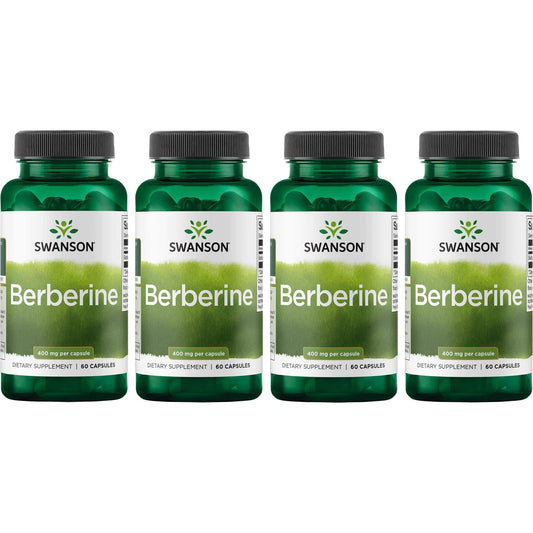Swanson Berberine HCl capsules for daily metabolic support