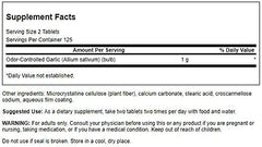Swanson Best Garlic Odor-CNTRL label highlights Non-GMO formulation