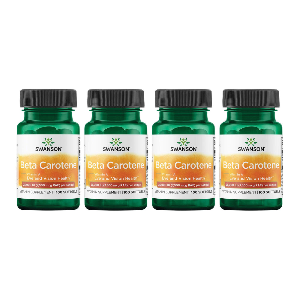 Swanson Beta-Carotene softgel bottle front highlighting eye health support potential