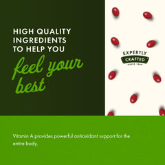 Swanson Beta-Carotene softgels closeup highlights convenient daily supplement.