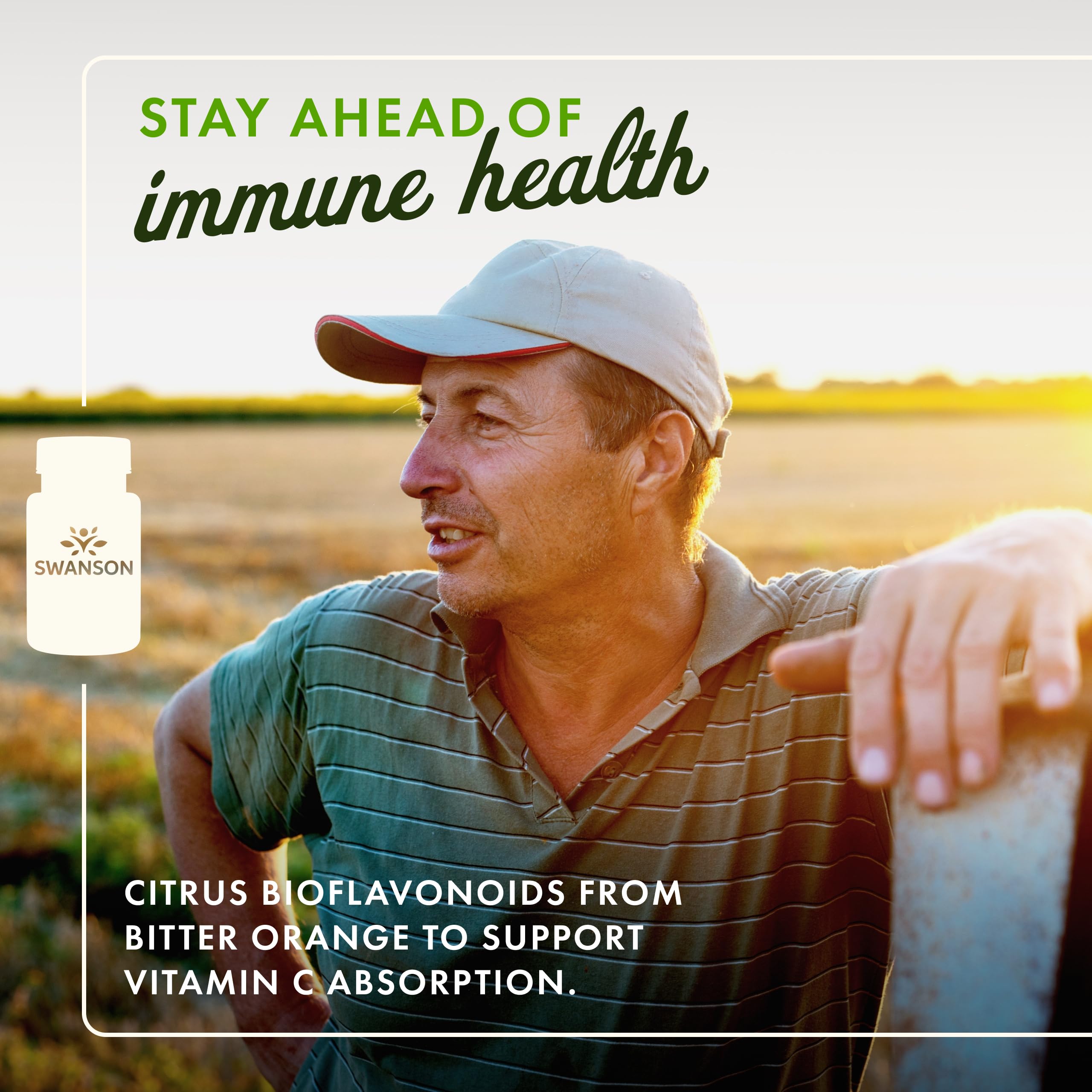 Swanson bitter orange bioflavonoid capsules with immune-friendly compounds.