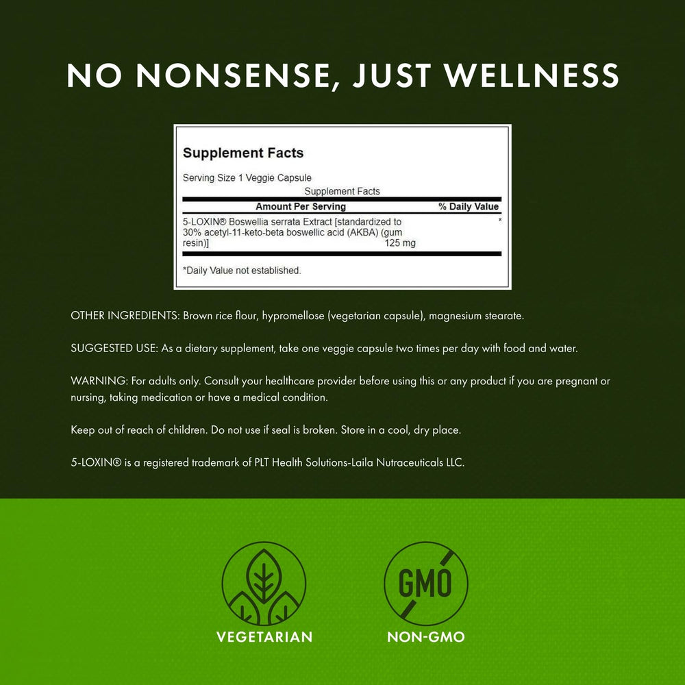 Swanson Boswellia Serrata extract label detail emphasizes two-pack value.