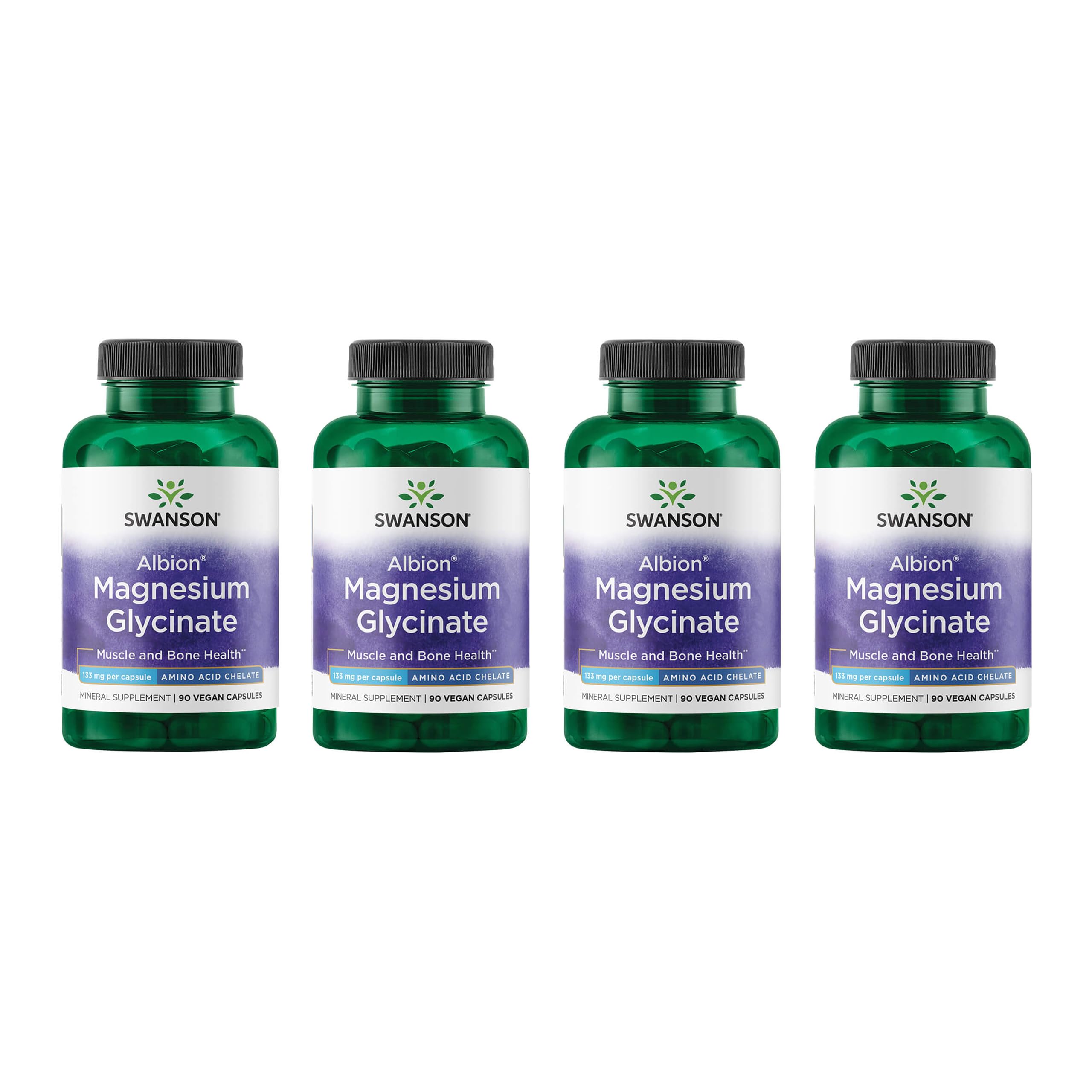 Swanson chelated magnesium 133 mg bottle supporting magnesium levels