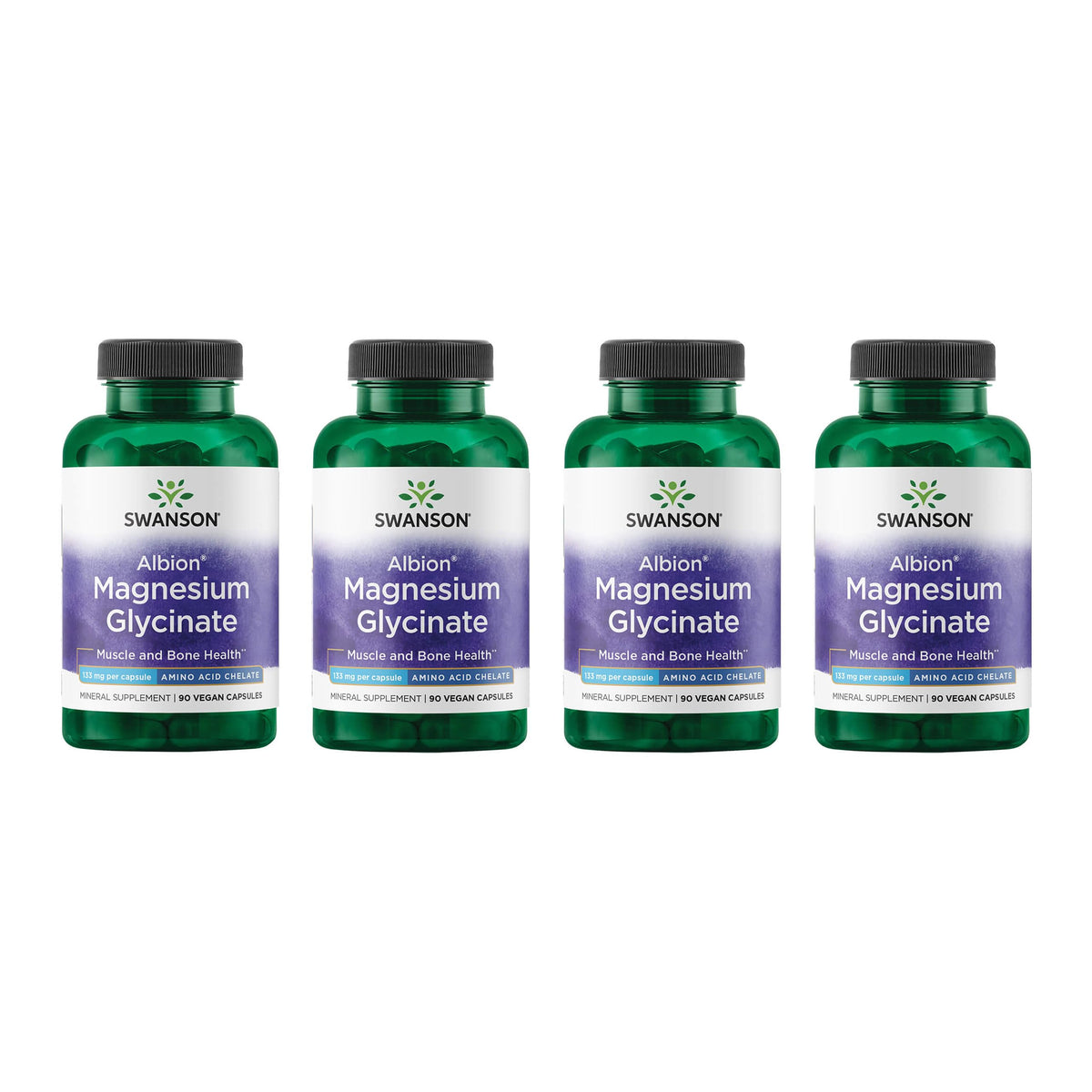 Swanson chelated magnesium 133 mg bottle supporting magnesium levels