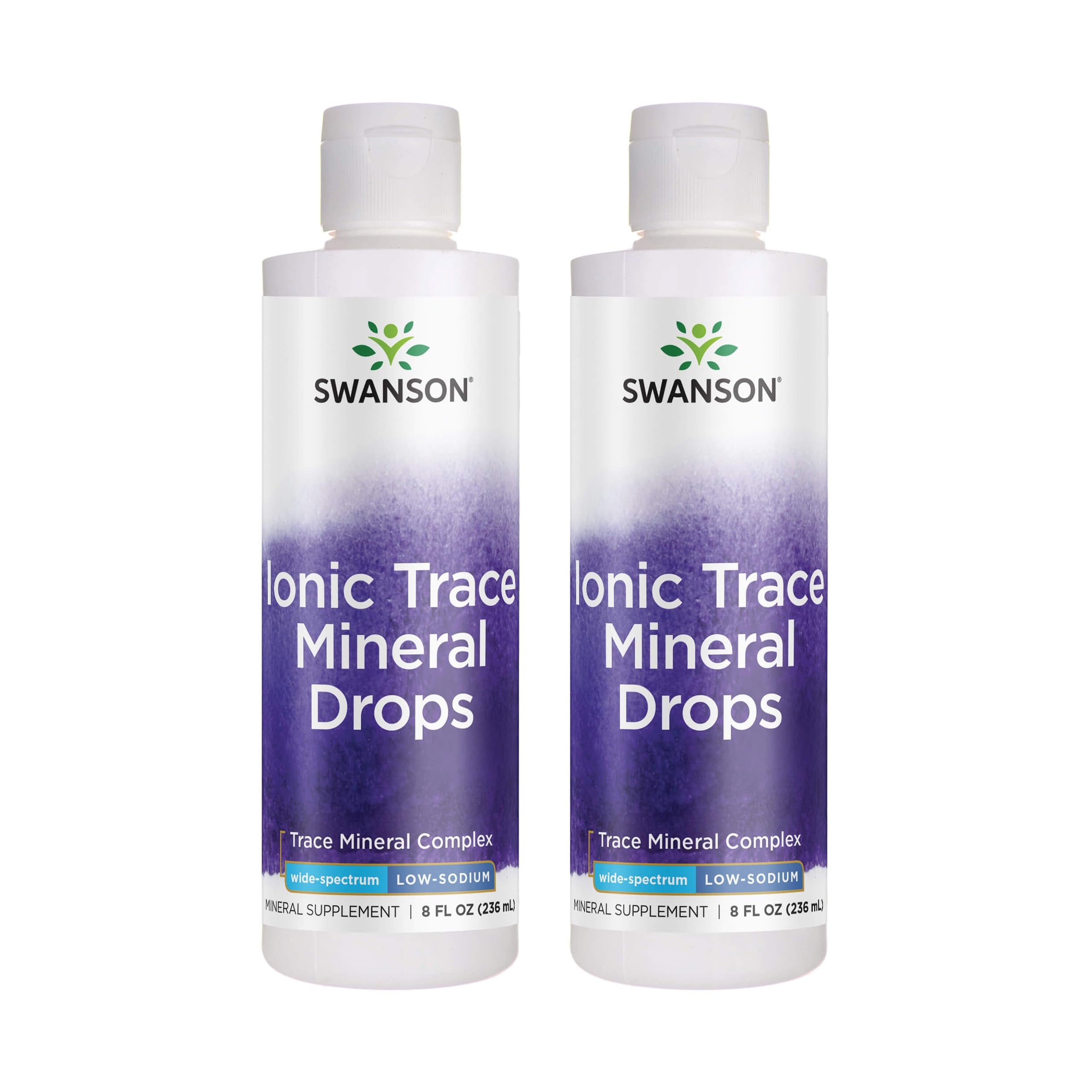 Swanson Concentrace trace mineral drops bottle shown for daily hydration and mineral support.