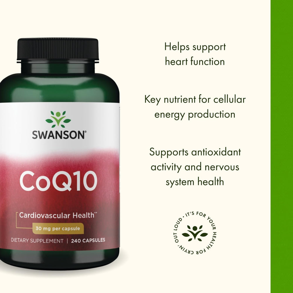 Packaging box set for everyday heart support with Swanson CoQ10.