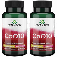 Swanson CoQ10 bottle front view for heart health support