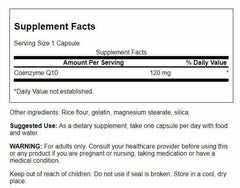 Swanson CoQ10 capsules close-up showing easy daily energy support