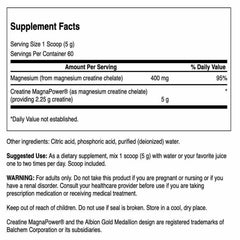 Swanson Creatine MagnaPower scoop shows easy powder serving for daily supplementation
