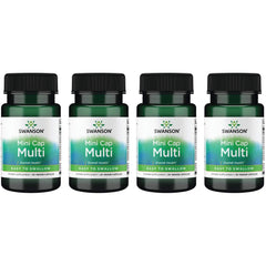 Swanson Daily Multivitamin Without Minerals capsules in bottle support daily nutrition for vegetarians.