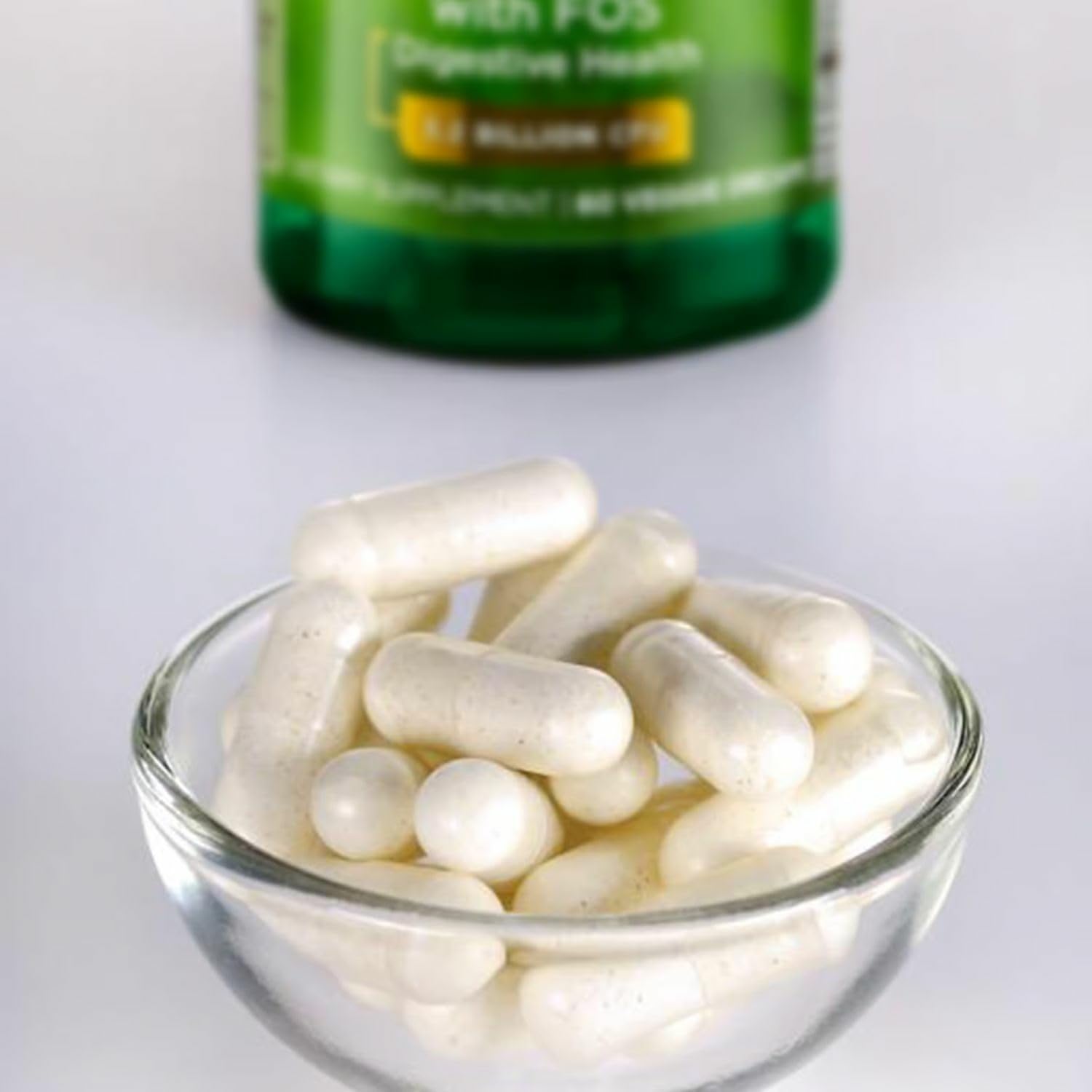 Capsules from Swanson probiotic formula for daily use.