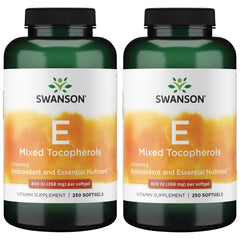 Swanson E-400 tocopherols bottle front for antioxidant support