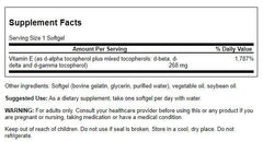 Swanson E-400 softgels closeup showing vitamin E blend antioxidant