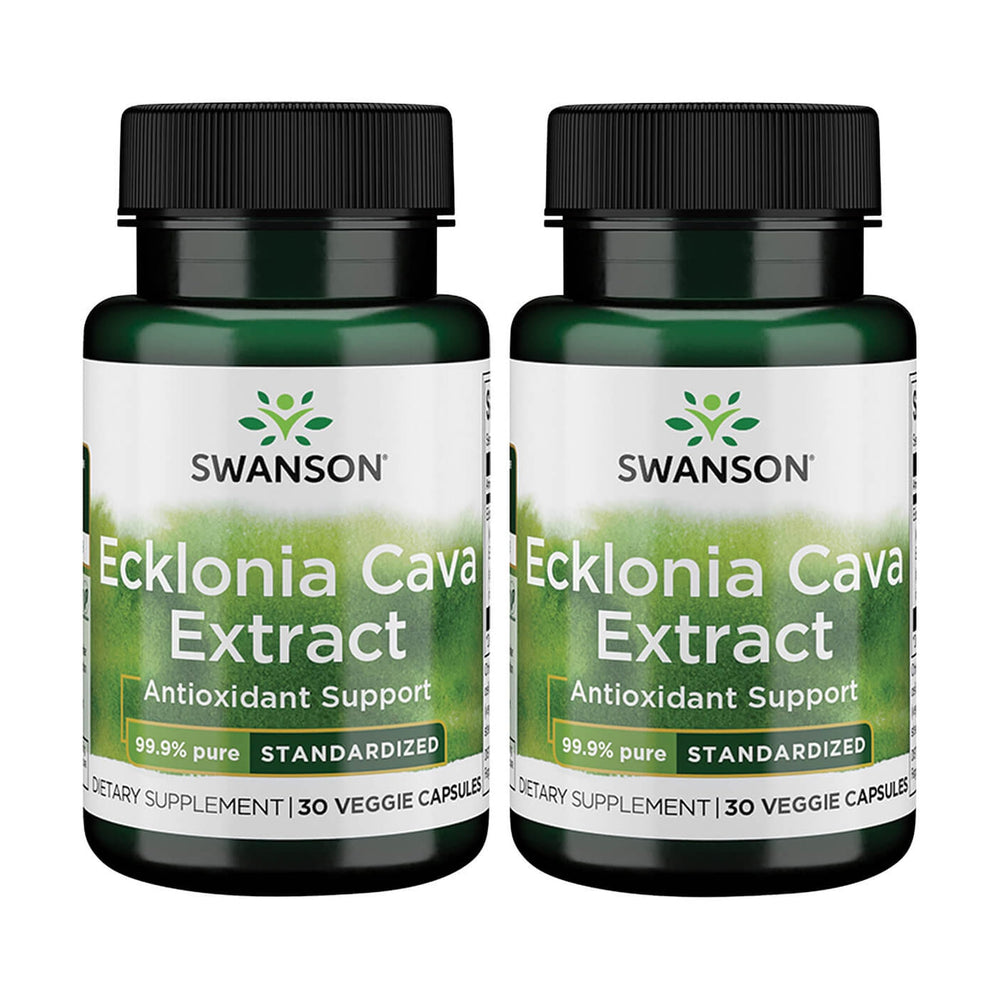 Swanson Ecklonia Cava Extract bottle shows pure, standardized capsules for daily use.