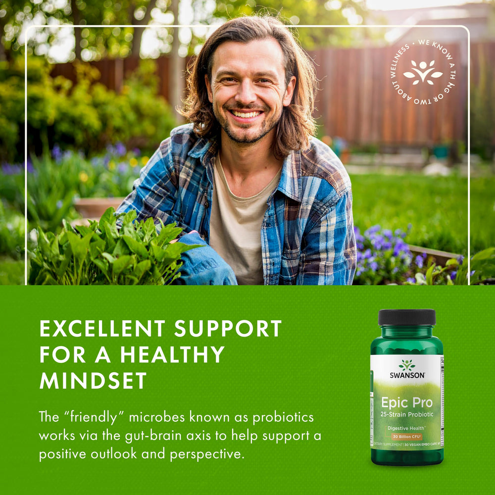Swanson Epic-Pro 3-pack packaging ideal for ongoing probiotic routine.