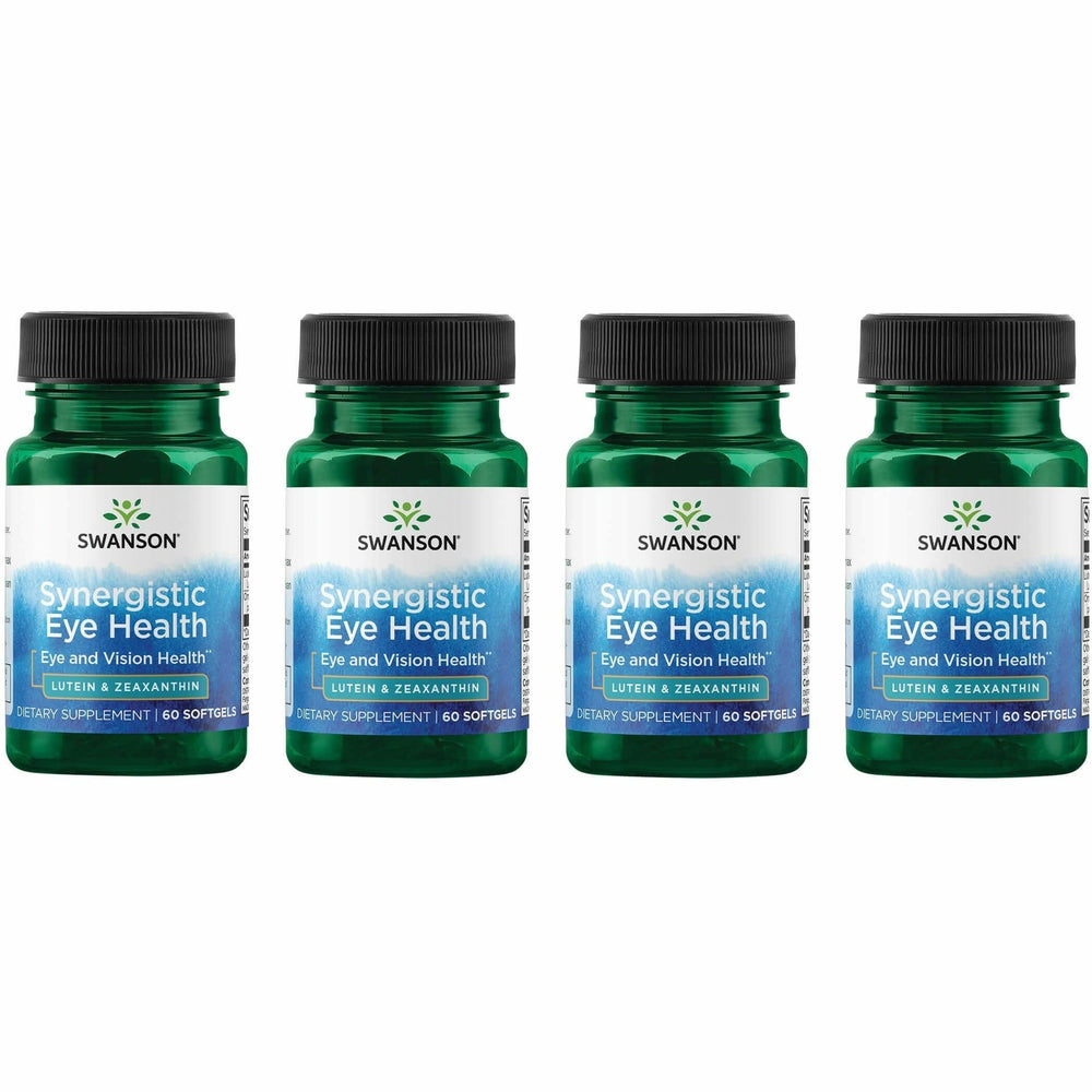 Swanson Lutein & Zeaxanthin softgels bottle supports macular health.