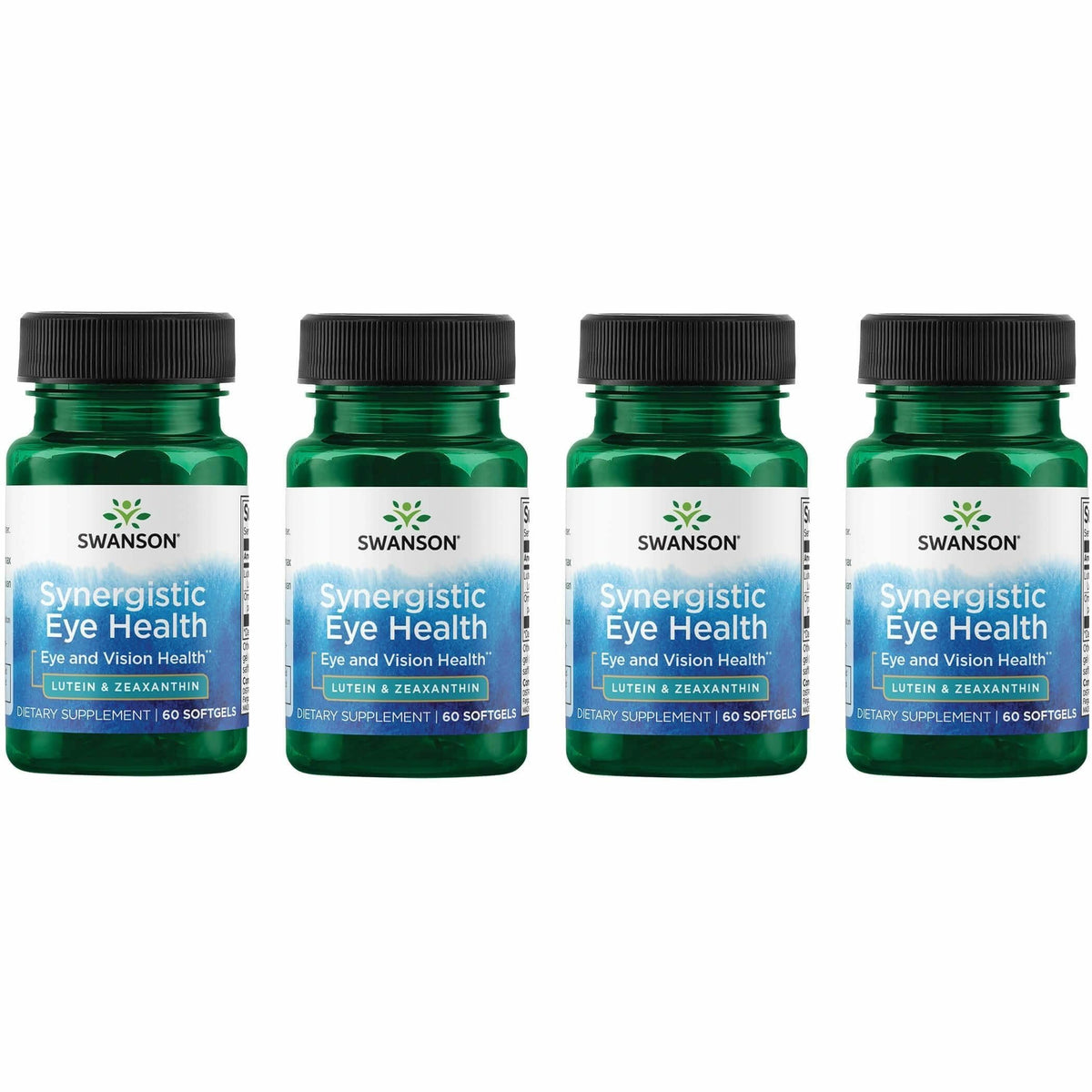 Swanson Lutein & Zeaxanthin softgels bottle supports macular health.