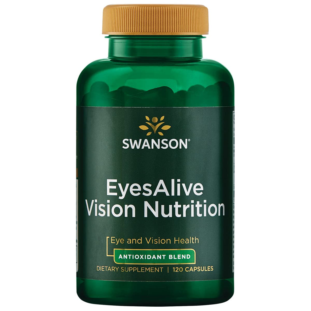 Swanson EyesAlive bottle front view highlighting eye nutrition support