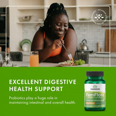 Swanson FemFlora capsule inside shows smooth texture for easy swallowing