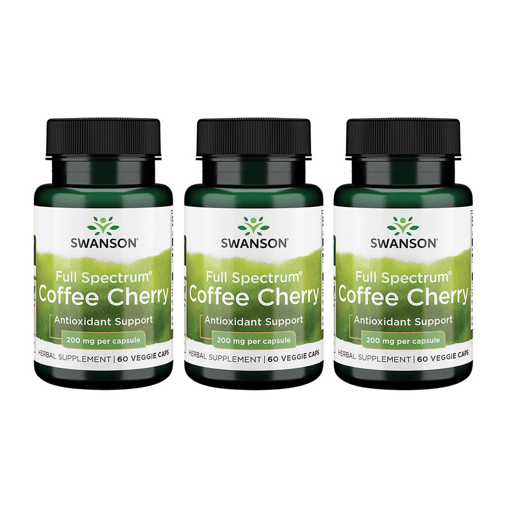 Swanson Full Spectrum Coffee Cherry bottle with capsules for daily antioxidant support