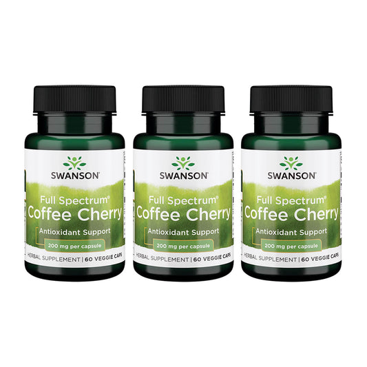 Swanson Full Spectrum Coffee Cherry bottle with capsules for daily antioxidant support