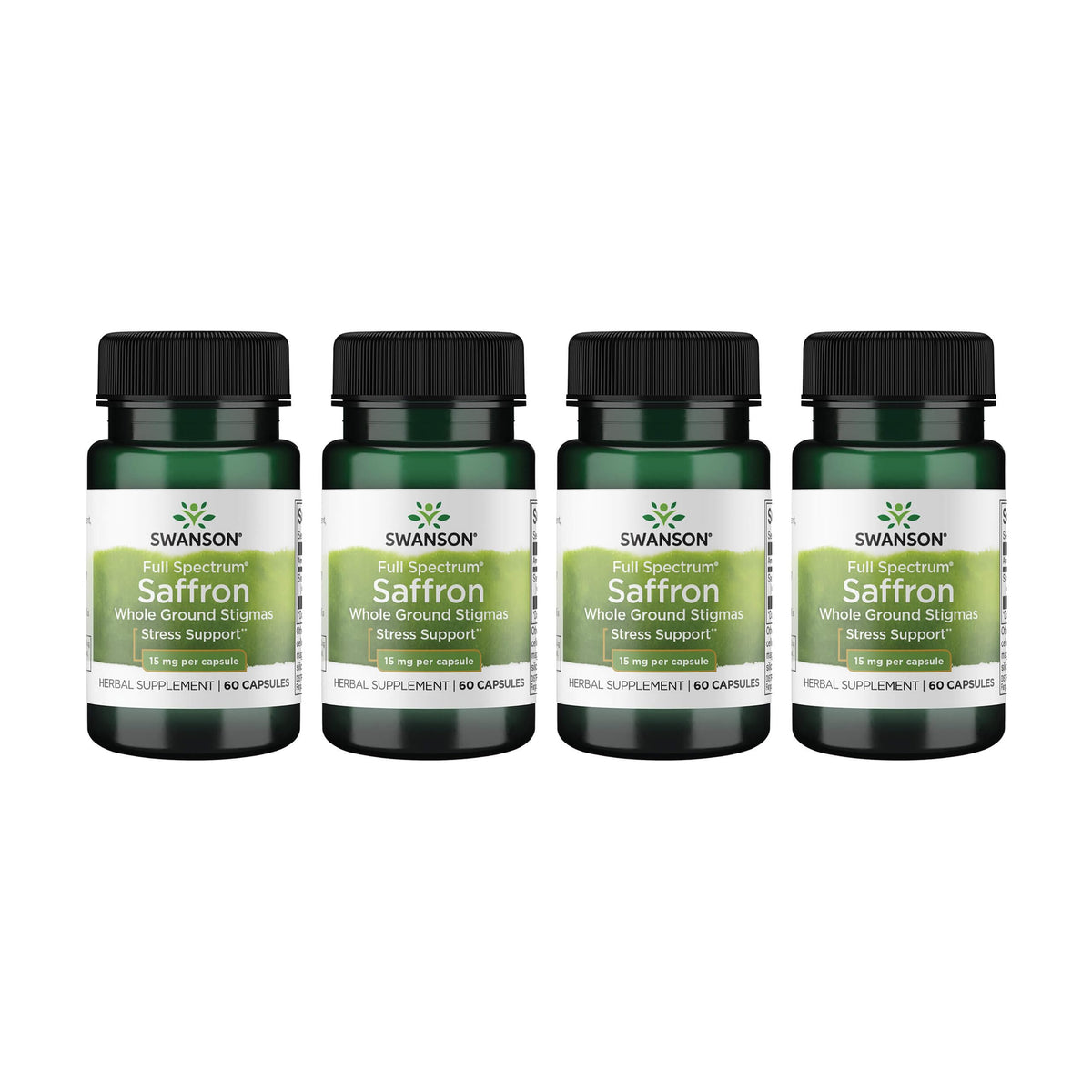 Swanson Full Spectrum Saffron bottle with whole stigmas for mood support