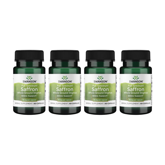 Swanson Full Spectrum Saffron bottle with whole stigmas for mood support