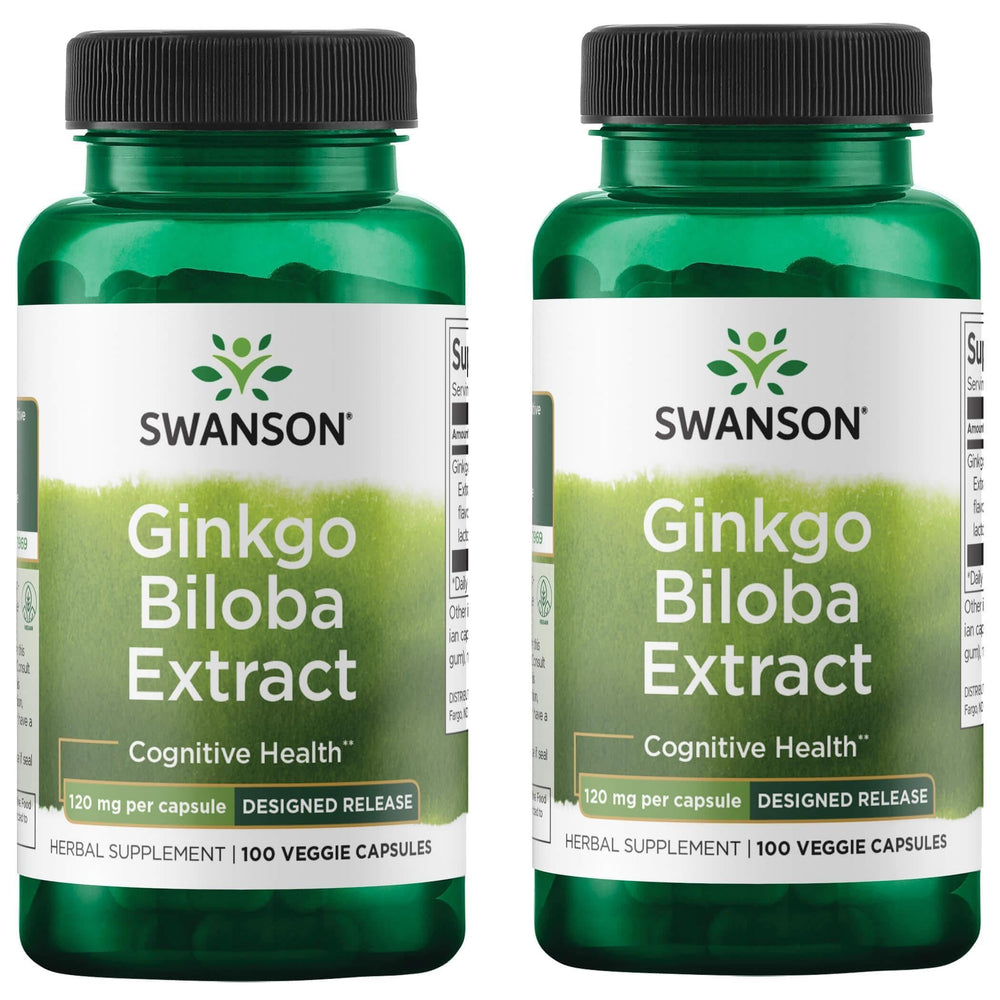 Swanson Ginkgo Biloba delayed-release capsule for memory support and cognitive focus