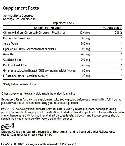 Swanson Glucomannan+ capsules closeup, convenient daily capsules for mindful eating.