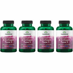 Swanson Glucosamine & Collagen Type II bottle for joint support.