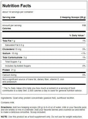 Swanson goat whey protein concentrate ingredients label highlights amino acids and quality