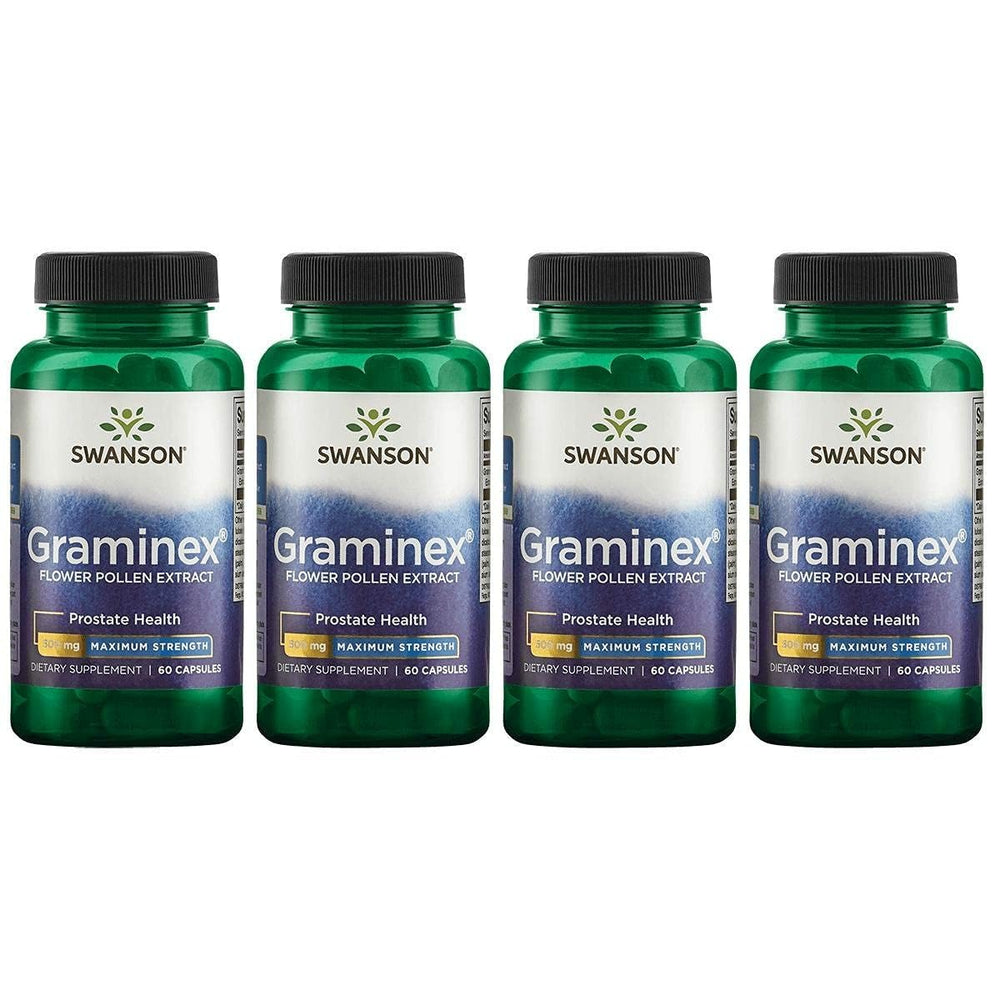 Swanson Graminex flower pollen extract bottle for prostate support.