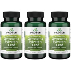 Swanson Gymnema Sylvestre capsules for daily wellness support and appetite awareness.