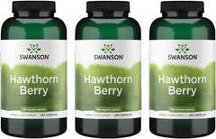 Swanson hawthorn berry supplement bottle front view suggesting support for healthy circulation