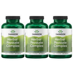 Swanson Herbal Prostate Complex bottle front with capsules for daily support