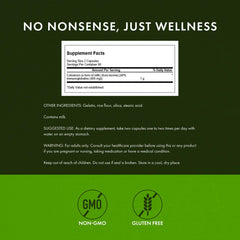 Swanson High Ig Colostrum label showing the 500 mg dosage.