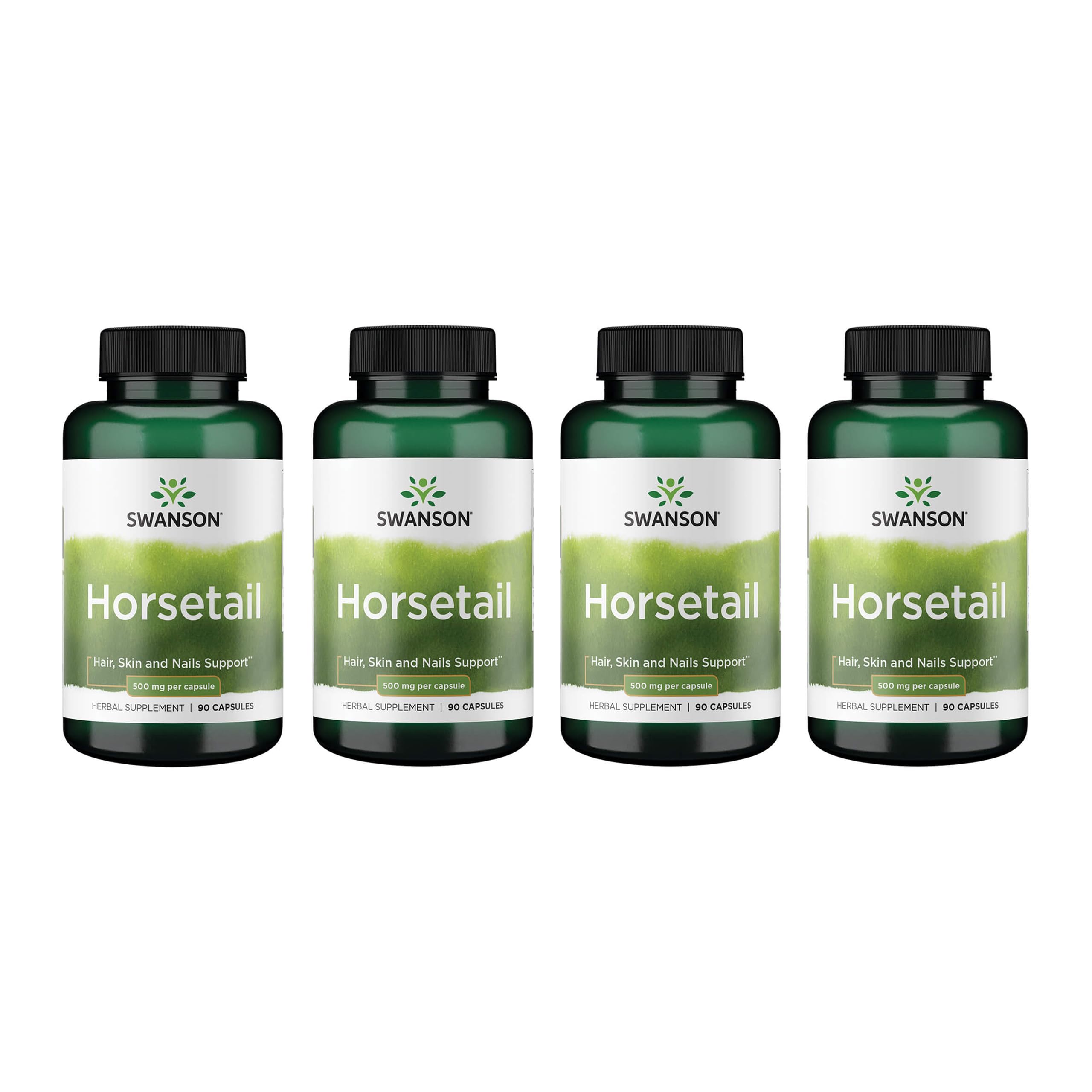 Swanson Horsetail bottle showing 90 capsules for daily beauty support