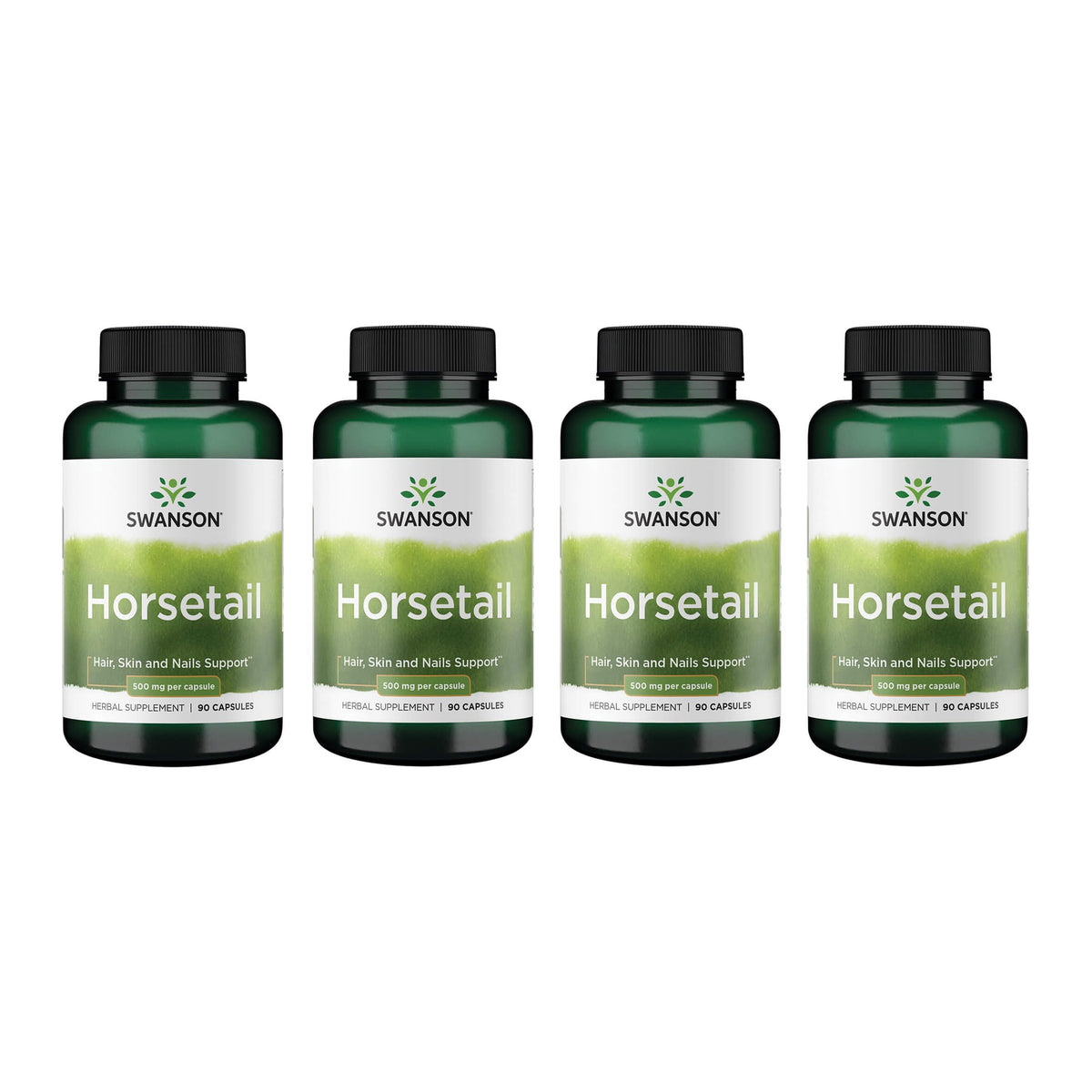 Swanson Horsetail bottle showing 90 capsules for daily beauty support