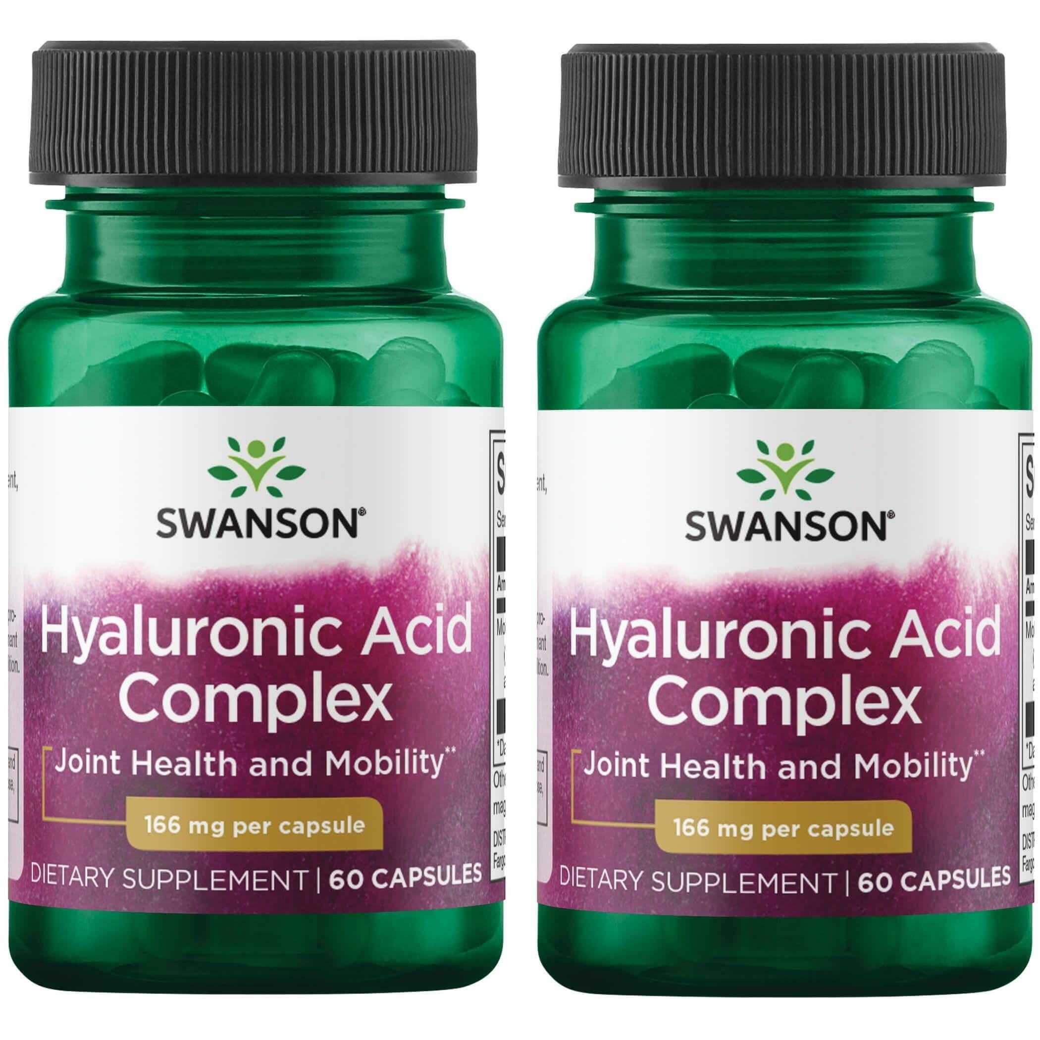 Swanson Hyaluronic Acid Complex bottle close-up highlighting joint support