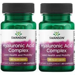Swanson Hyaluronic Acid Complex bottle close-up highlighting joint support
