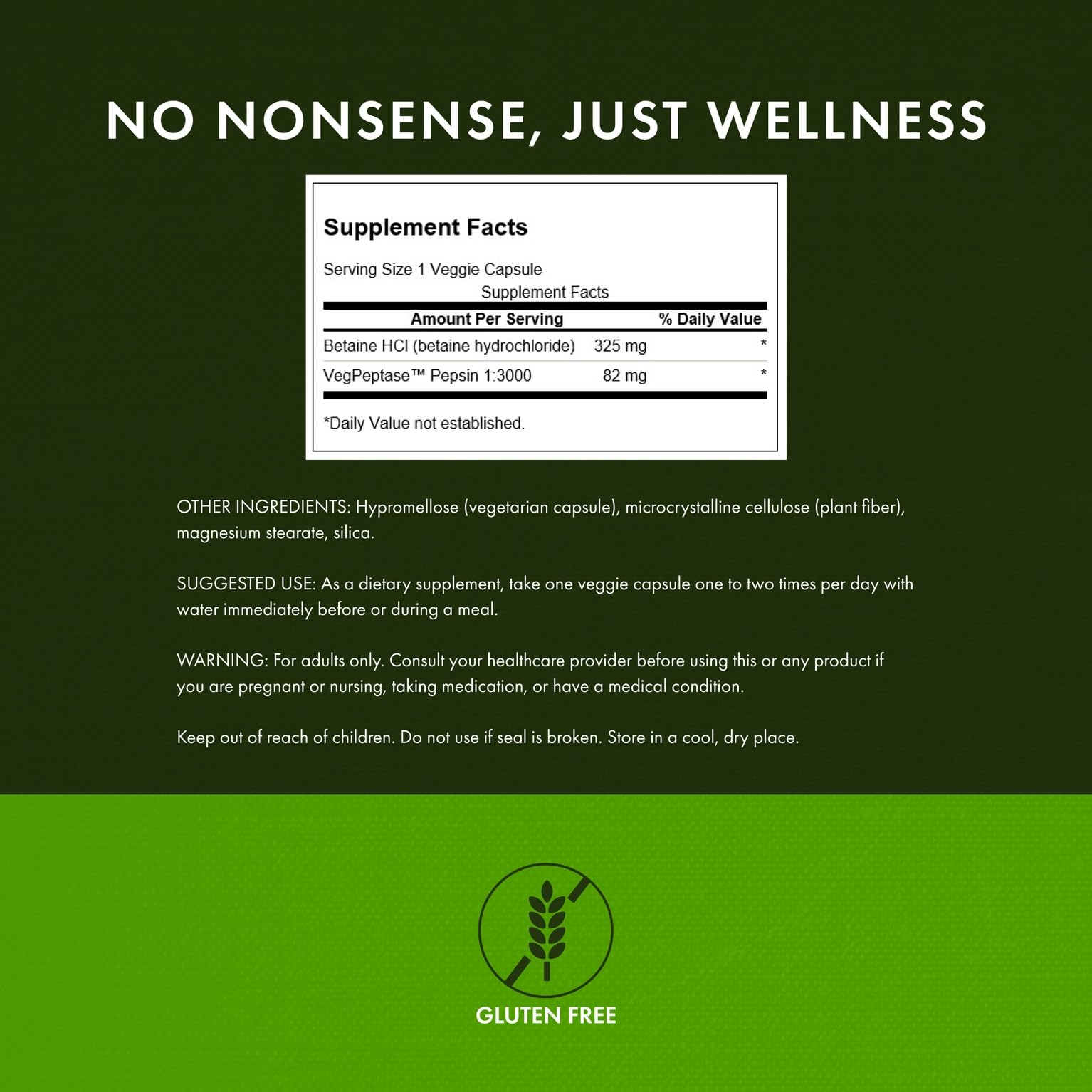 Swanson label close-up showing plant-based full-spectrum ingredients.