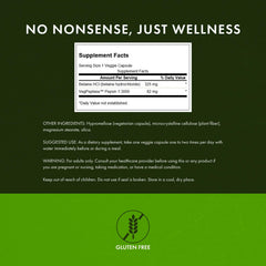 Swanson label close-up showing plant-based full-spectrum ingredients.