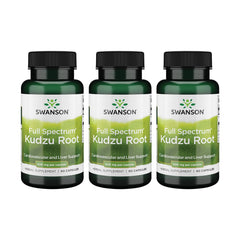 Swanson Kudzu Full Spectrum bottle with capsules for heart and liver support