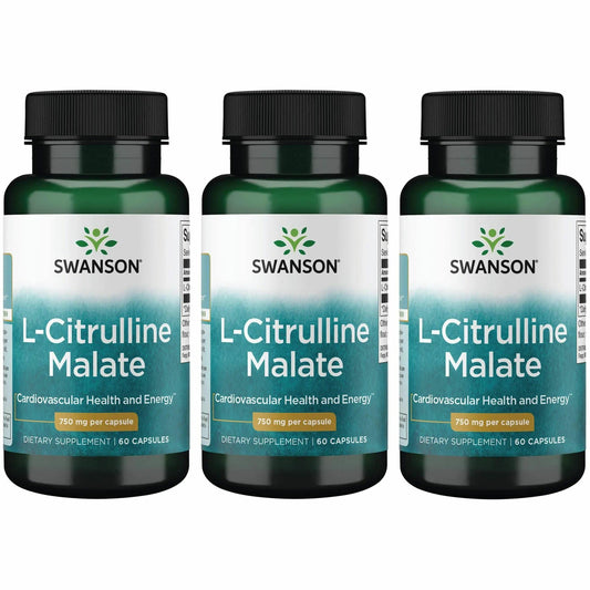 Swanson L-Citrulline Malate bottle for daily energy support.